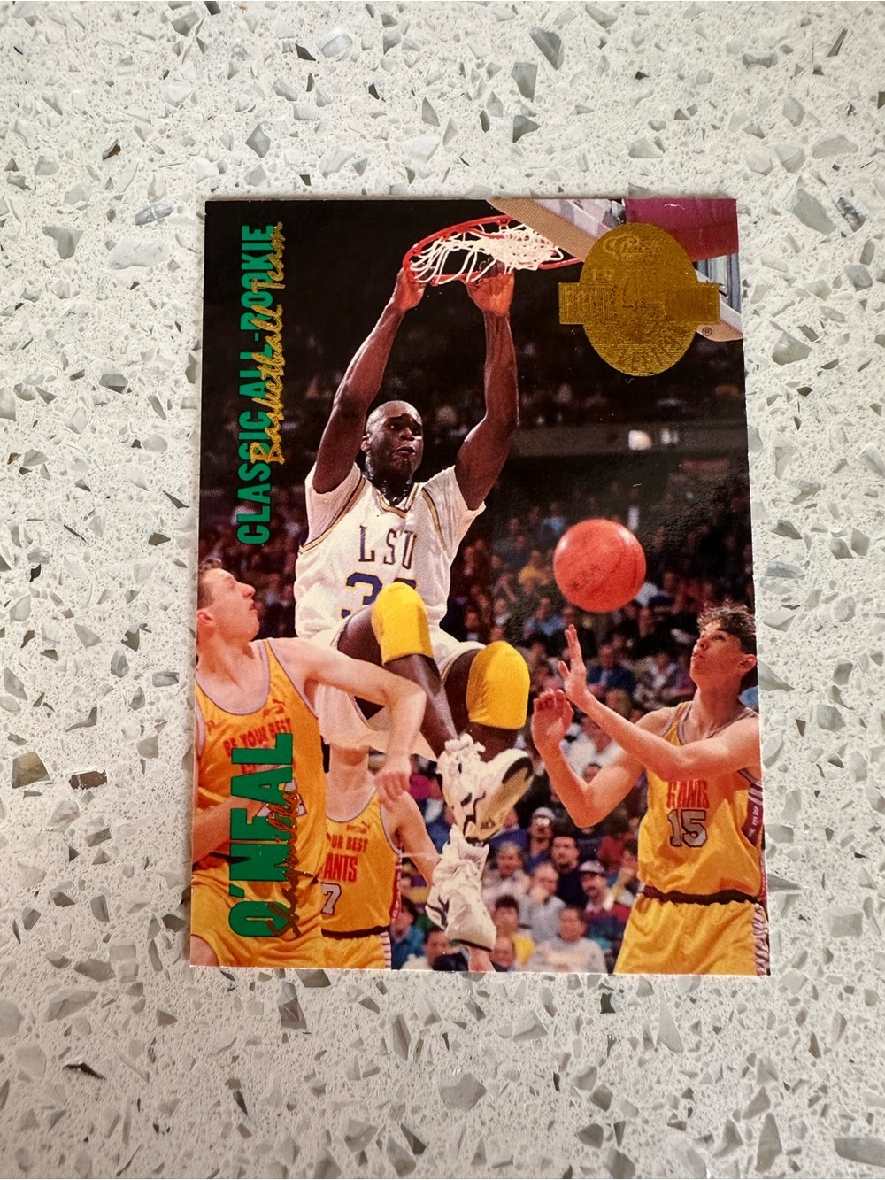 Shaquille ONeil   All-Rookie Basketball Card - LSU Player